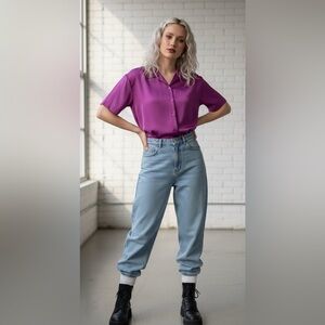 Pasta Vintage 90s Silk Top Size Medium